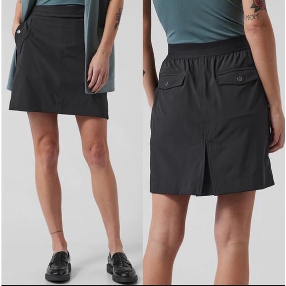 Athleta Vienna Cargo Skort Size 8 Elastic Waist Pickleball Active Gorpcore - Picture 1 of 16